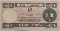 10 centów 1979 Pewex, Bon Towarowy