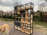 ARIZONA II - Regał Loft Nowoczesny do Salonu Kuchni Łazienki DĄB