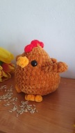 Maskotka Kurka wykonana ręcznie na szydełku