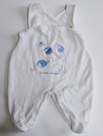 Śpiochy pajacyk dziecięcy na szelkach rozpinany roz.62