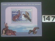 Ptaki i króliki , Guine-Bissau MNH