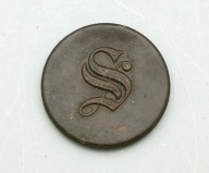 PRUSKI GUZIK SZLACHECKI Z MONOGRAMEM LIBERYJNY DUŻY