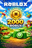 ROBLOX ROBUX 2000 SZTUK 2000RS 2K ROBUXÓW ROBUXY GAMEPASS GP