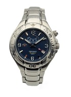 STALOWY MĘSKI ZEGAREK ORIENT M-FORCE POWER RESERVE LATA 90-TE - UNIKAT