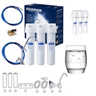 FILTR DO WODY NA KRAN KWARCOWY 3W1 Z KWARCEM + K2 + K7 – CZYSTA WODA HIT!