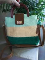 Torebka damska ręcznie robiona na szydełku, Koszyk, Torba, Boho