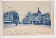 Niemcy Dusseldorf Banhofsplatz dorozka rok 1899