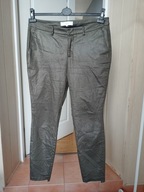 Spodnie materiałowe chinos wzorek yaya 44 proste