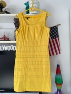 E BCX ŻÓŁTA ZPOŁYSKIEM Satyna party wesele