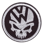 VW CZASZKA ____ ŁATKA, NASZYWKA 6cm