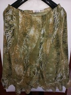 Spódniczka Celine 42 zielona szyfonowa spódnica jak nowa