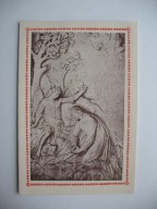 JEROZOLIMA LISTEK Z DRZEW Z OGRODU OLIWNEGO ŚW. OBRAZEK-RELIKWIA 1904 r.