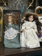 LALKA KOLEKCJONERSKA PORCELANA PORCELANOWA LALECZKA D'AGOSTINI - 2 SZT