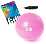 PIŁKA GIMNASTYCZNA DO ĆWICZEŃ FITNESS REHABILITACYJNA ANTIBURST 55CM POMPKA