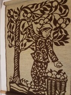 KILIM MAKATKA CZYSTA WEŁNA DO POWIESZENIA SKANDYNAWSKA ORYGINALNA