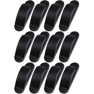 HACZYKI SAMOPRZYLEPNE WODOODPORNY MOCNY CZARNY WIESZAKI UCHWYT 12 SZT.