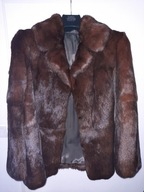 Futro naturalne z norek krótkie