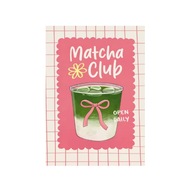 Plakat „Matcha Club” – Nowoczesna Ilustracja Kuchenna