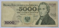 5000 złotych 1982 Mił. 164a seria C stan -III