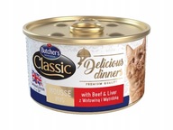 Mokra karma dla kota Butcher's wołowina bezzbożowa 85 g