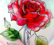 # POSZEWKA - POLIESTER / JEDWAB - 45 X 45 cm - D3