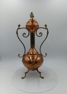 Mosiądz miedz - Amfora, imbryk niczym samowar, kranik głowy rycerzy - 50cm