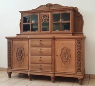 PRZEPIĘKNY I ORYGINALNY STARY DĘBOWY KREDENS