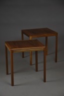 Para stolików Florida, Folke Ohlsson, Bra Bohag, teak, Szwecja lata 60.