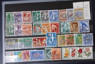 SZWAJCARIA ZESTAW KASOWANYCH LUZAKÓW + DWIE SERIE 36 ZNACZKÓW STAN DOBRY
