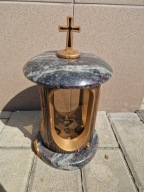 Lampion Amadeusz złoty srebrny granitowy grob pomnik