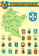 WOJEWÓDZTWO PODKARPACKIE - MAPKA, HERBY