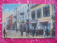 KIELCE ULICA KONSTANTEGO SKLEPY REKLAMY SZYLDY JUDAIKA 1915 RRRRR