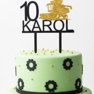 topper na tort urodziny personalizacja WYBÓR KOLORÓW KOMBAJN!!!