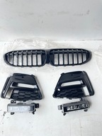 BMW 3 G20 M-PAKIET 2019- KRATKI W ZDERZAK + LISTWY KRATEK GRIL HALOGEN KPL