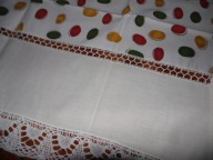 Bieznik / ręcznik z koronka - 58 cm x 111 cm