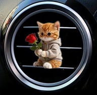 Zapach 2D KOTEK do samochodu na kratkę nawiewu WALENTYNKI