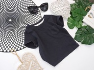 Primark - granatowy t-shirt kieszonka r 80