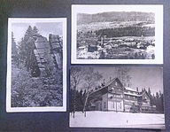 SZKLARSKA PORĘBA , 1956 , zastaw 3 pocztówek