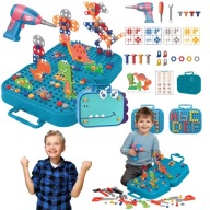 KLOCKI KONSTRUKCYJNE ZESTAW MAJSTERKOWICZA DINOZAURY DINOZAUR 3D ZESTAW XXL