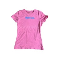 Koszulka damska t-shirt PUMA z krótkim rękawem różowa nadruk logo 34 36