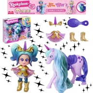 Zestaw Figurka KOOKYLOOS STAR UNICORN Laleczka AURORA + Jednorożec STAR