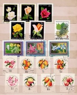 WĘGRY - zestaw 17 kasowanych FLORA