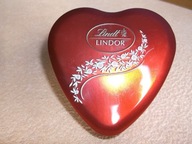 Pudełko metalowe - Piękne serduszko Lindt Lindor----- SERCE PUSZKA . piękne