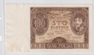 100 zł Polska 1934 BANK POLSKI Ser. CD. super stan