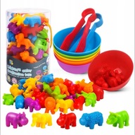 ZESTAW DO NAUKI LICZENIA I ROZPOZNAWANIA KOLORÓW GRA EDUKACYJNA DLA DZIECI