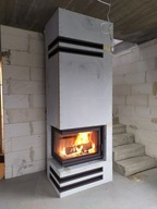 Zarzewie Vinkiel ECO Kominek Kompletny Wkład + Obudowa Budowa Montaż