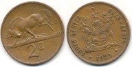 Afryka Południowa 2 Cents - 1973r ... Monety
