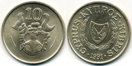 Cypr 10 Cents - 1991r ... Monety