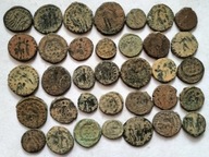 zestaw monet follis brąz Cesarstwo Rzymskie Starożytny Rzym 35 szt.