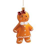 Bombka szklana pierniczek ludek ciastek Bombka piernik na prezent dziewczyn